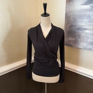 Theory wrap top blouse